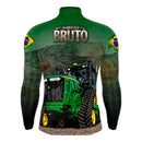 Camisa Agro Trator John Verde Com Proteção Solar UV50+