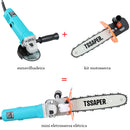 Kit Completo Motosserra Adaptador TSKSE-01 + Esmerilhadeira + Lixadeira - Envio Imediato