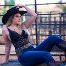 Chapéu Country Americano Cowgirl Rodeio Barretos Sertanejo Feminino