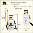 Pulverizador Borrifador Lateral 5 litros Compressão Prévia manual  Vonder